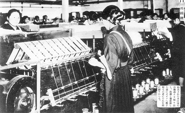 The fibers business began in 1924 with the manufacture of viscose rayon (photo shows the Zeze Plant, Shiga Prefecture, ca. 1928)