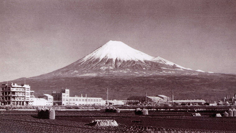 カシミロン工場、富士 1959年