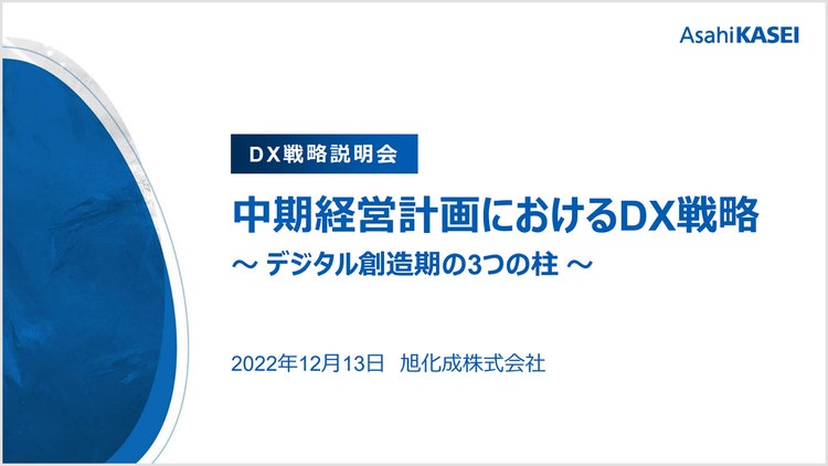 DX戦略説明会 の表紙
