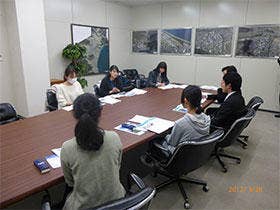 若手の女性技術者との交流会のもよう
