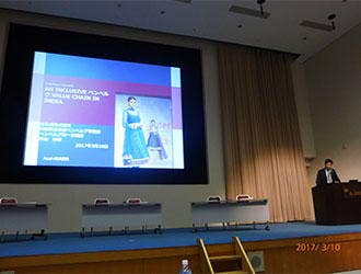 「ベンベルグ」の事業、サプライチェーンの全体像と国連BCtAへの参加について説明