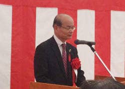 橋川市長ご挨拶の様子