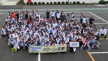大仁地区クリーン活動の様子"