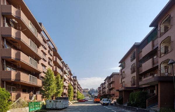 被災した「上熊本ハイツ」（2017年9月解体前撮影）