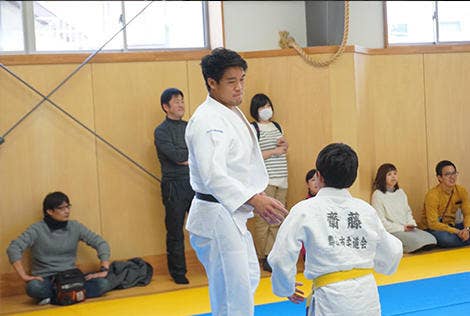 羽賀選手による実演指導