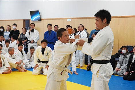 永瀬選手による実演指導