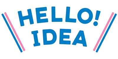 ブランドメッセージ「HELLO! IDEA」オリジナルロゴ