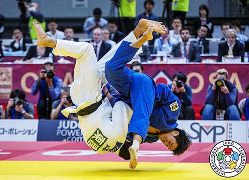 取組中の羽賀選手