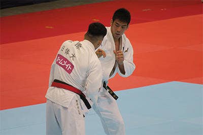 取組中の永瀬選手