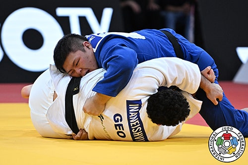 取組中の中野選手