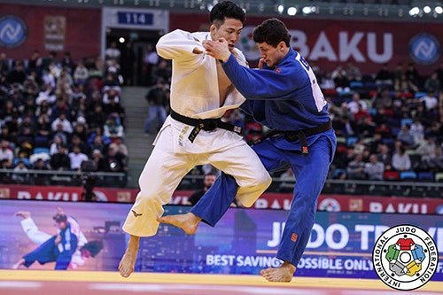 取組中の老野選手
