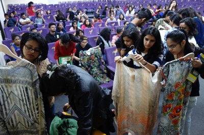 Education at a fashion university in India