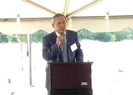 Vice President Kobayashi at the ceremony