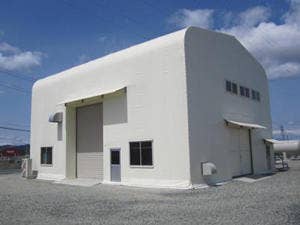 The building for the large-scale alkaline water electrolysis trial