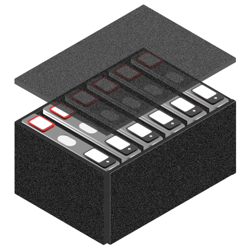 Application example of LASTAN™ in EV battery top cover