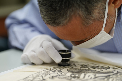 Authentication of a work by Shiko Munakata