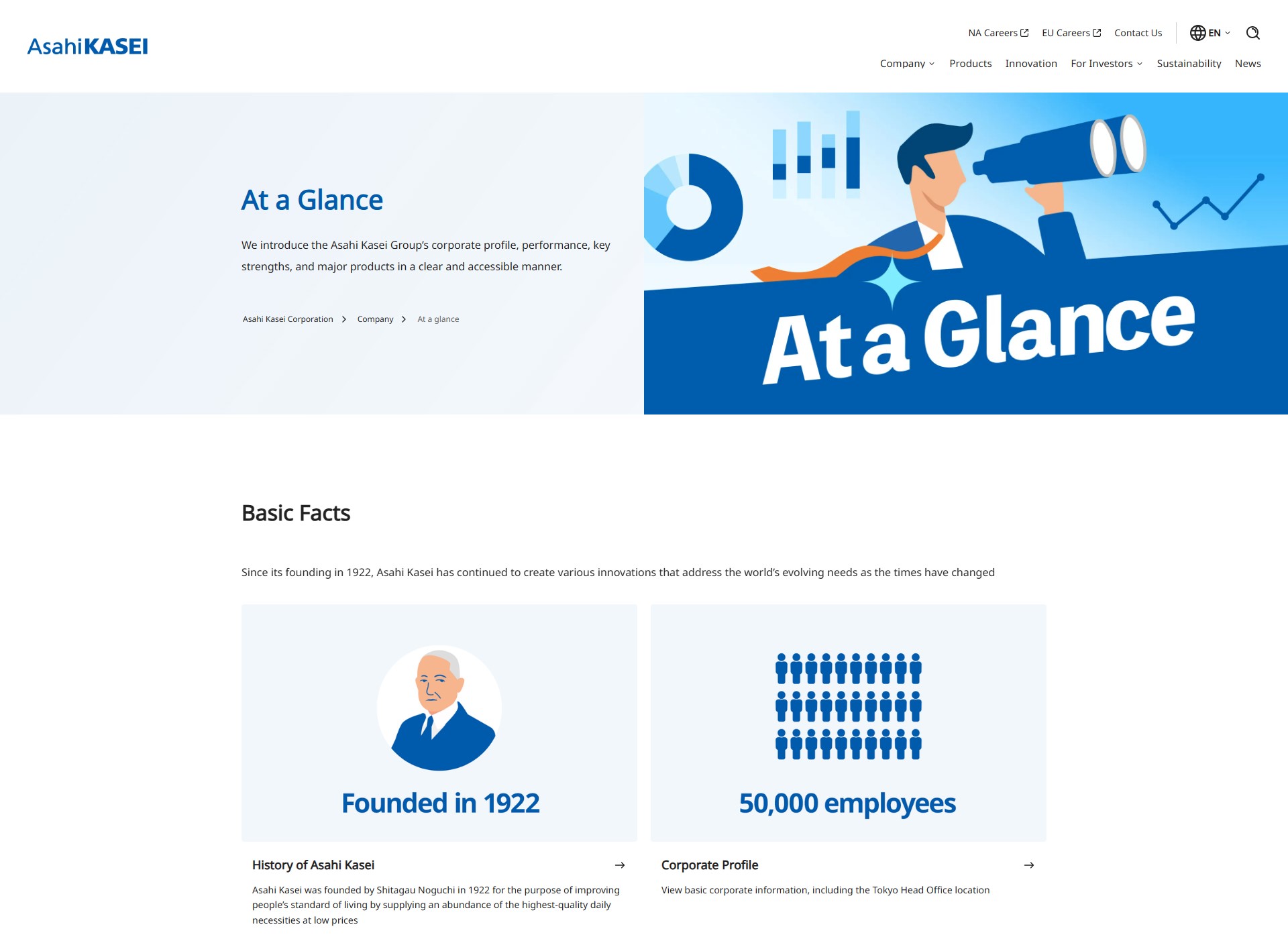 Notice of renewal of the Asahi Kasei corporate website | Asahi Kasei