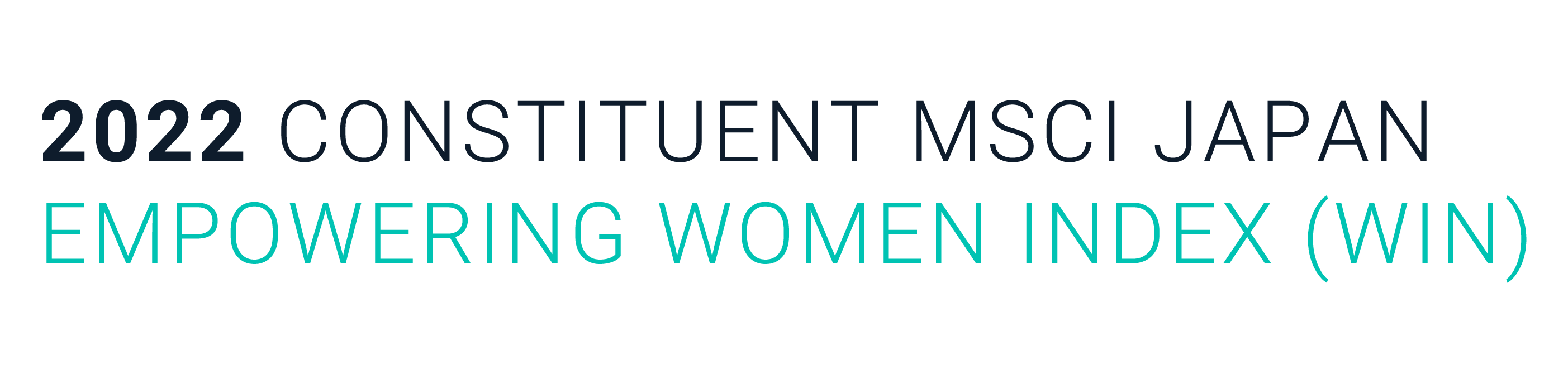 2022 CONSTITUENT MSCI Japan Empowering Women Index (WIN)